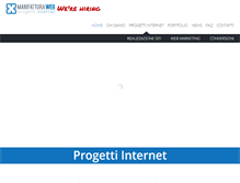 Tablet Screenshot of manifatturaweb.it